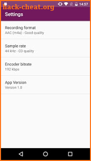 VoiceRecorder: audionote screenshot