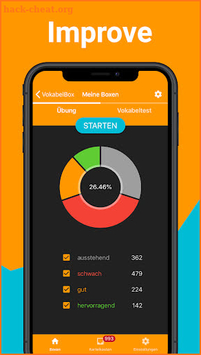 VokabelBox - Vocabulary trainer - full version screenshot