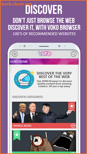 VOKO Web Browser - Fast, Light & Free screenshot