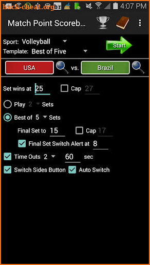 Volleyball Pong Scoreboard, Match Point Scoreboard screenshot