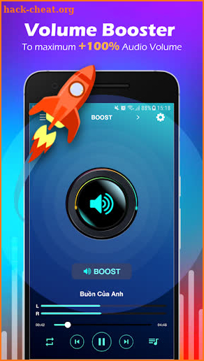 Volume Booster & Equalizer Mp3 Player screenshot