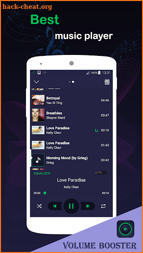 Volume booster, Mp3 player with equalizer screenshot