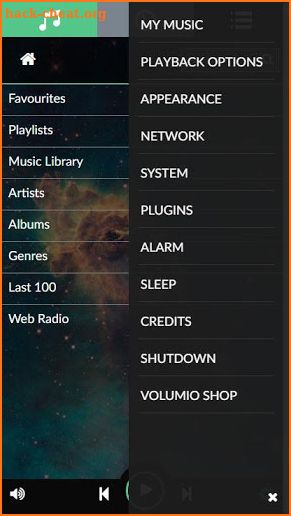 Volumio screenshot