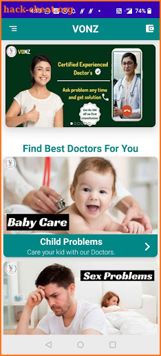 Vonz - Health Consultation App screenshot