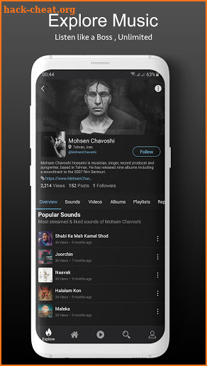 VOWAVE - Music Social Network screenshot