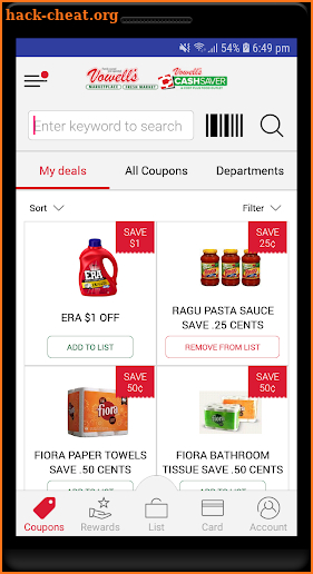 Vowell's Marketplace screenshot