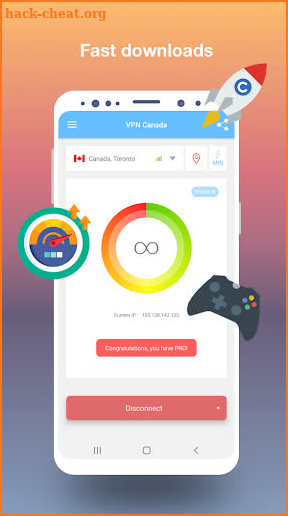 VPN Canada - Get free Canadian IP screenshot