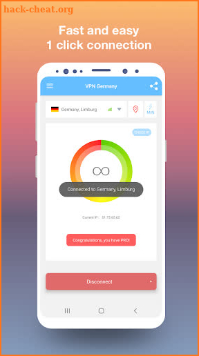 VPN Germany - Free and fast VPN connection screenshot