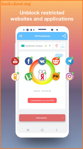 VPN Kazakhstan - get free Kazakhstan IP screenshot