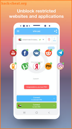 VPN UAE - Free and fast VPN connection screenshot