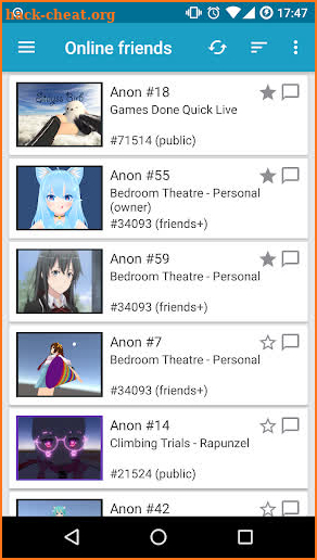 VRChat Tracker (unofficial companion app) screenshot