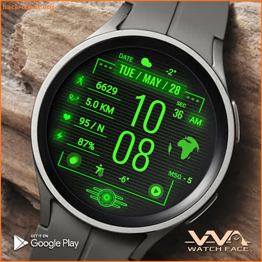 VVA204 Gamer Watch face screenshot