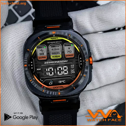 VVA223 Digital Watch face screenshot