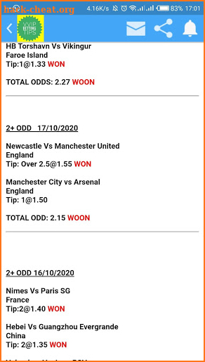 VVIP Betting Tips: 2+ Odd Rollover 100% Surebets. screenshot