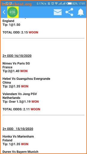 VVIP Betting Tips: 2+ Odd Rollover 100% Surebets. screenshot