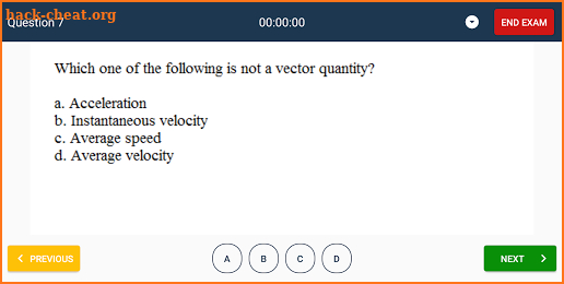 VVM Exam - Student Application screenshot