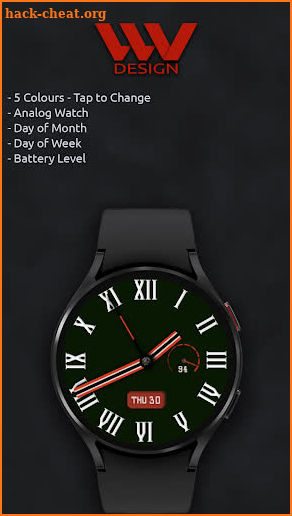 W-Design WOS128 - Watch Face screenshot