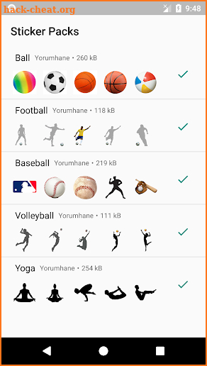 WA Sticker Sports screenshot