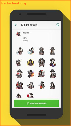 WA Stickers Anonymous Hacker for Wastickerapp screenshot