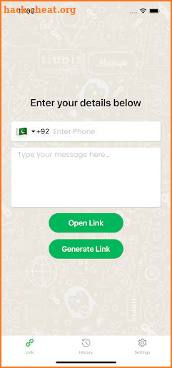 WA Tidbit - WA Link Generator screenshot