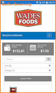 Wade's Digital Coupons 2.0 screenshot