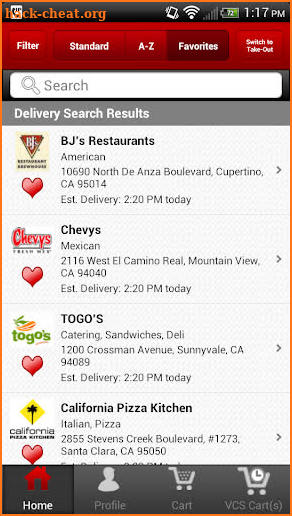 Waiter.com Food Delivery screenshot