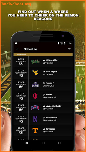 Wake Forest Gameday screenshot