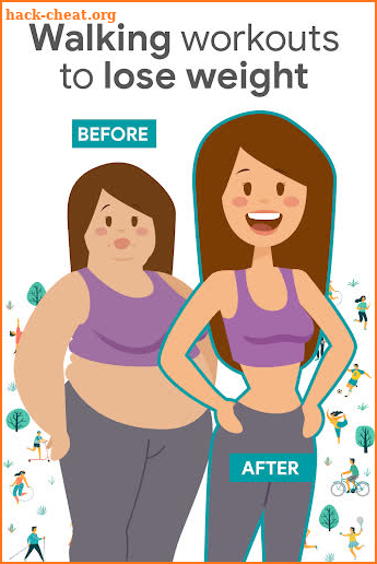 Walking for weight loss app screenshot