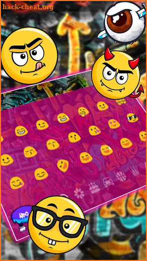 Wall Street Graffiti Keyboard Theme screenshot