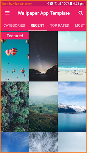 Wallpaper App Template screenshot