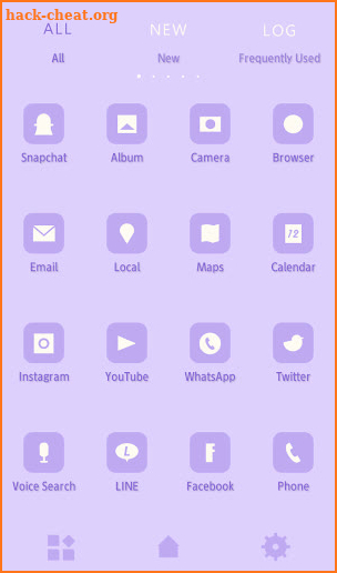 Wallpaper Simple Pastel Color (Lavender) Theme screenshot