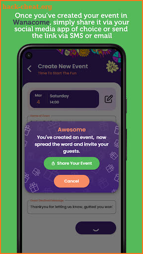 Wanacome - Invite Your Friends screenshot