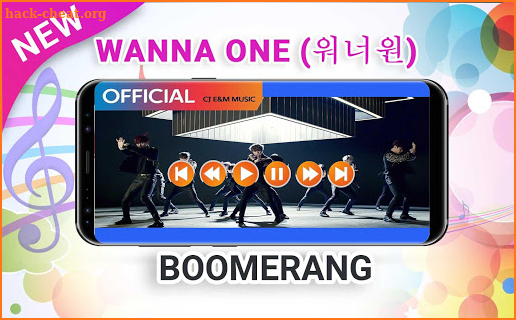 Wanna One BOOMERANG screenshot