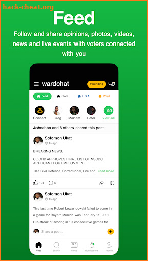 Wardchat screenshot