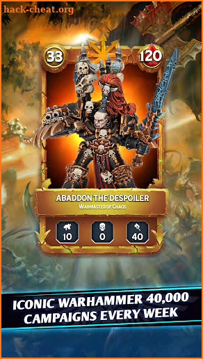 Warhammer Combat Cards - 40K Edition Card Battle screenshot