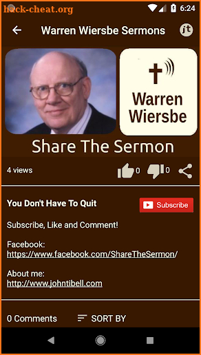 Warren Wiersbe Sermons screenshot