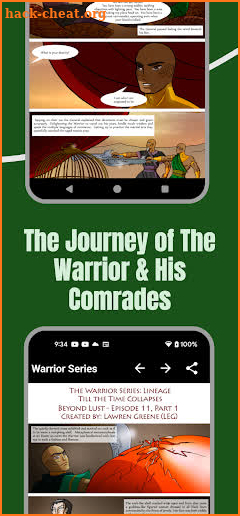 Warrior Series Comic Book screenshot