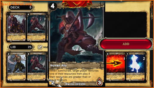 Warriors of Chaos - Card Game screenshot