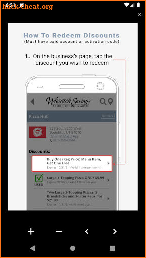 Wasatch Savings: 241 Dining screenshot