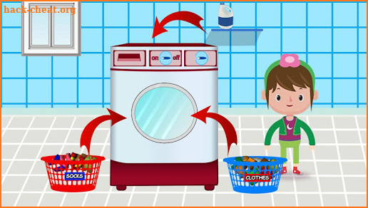 Washing and Ironing Clothes: Kids Laundry Game screenshot