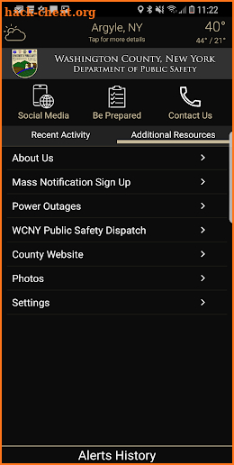 Washington County NY DPS screenshot