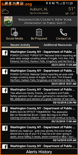 Washington County NY DPS screenshot