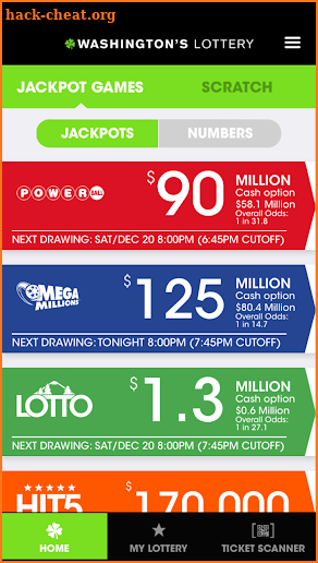 Washington's Lottery screenshot