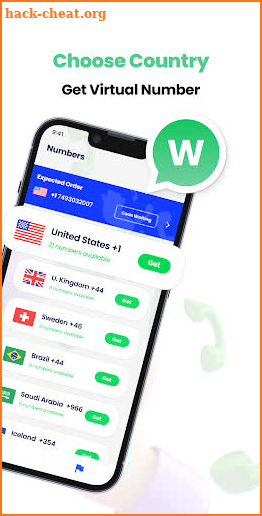 WaSim - Virtual Number for WA screenshot