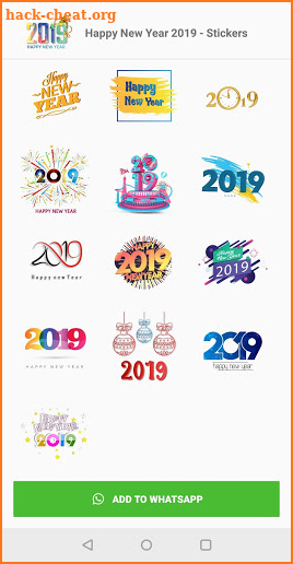 WASticker Apps - Happy New Year 2019 screenshot