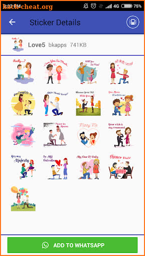 WASticker-Daily,Love,Romantic, valentine's,gm,gn screenshot