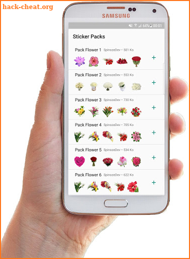 WAStickerApp - 🌹 Flower Stickers for Whatsapp 🌹 screenshot