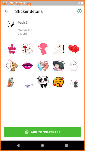 WAStickerApps Animated Love screenshot