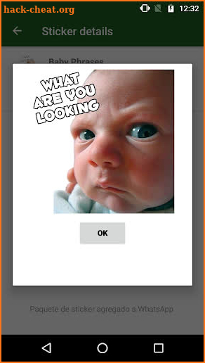 WAstickerApps Babies Funny Faces with Phrases screenshot