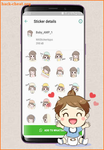 WAStickerApps Baby Sticker screenshot